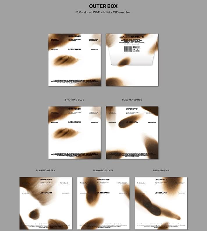 [Kim Chaewon] Le Sserafim Imperdovado 1º Álbum de estúdio Compact Ver+Photo Photo Card