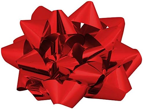 Jam Paper Gift Bows - Mega - 13 Diâmetro - Vermelho - A massa 100/pacote