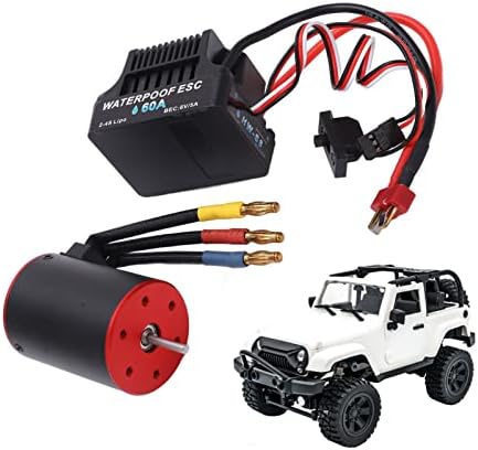 Alomejor Brushless ESC Electric Governor 3650-3900kV Motor 60a ESC