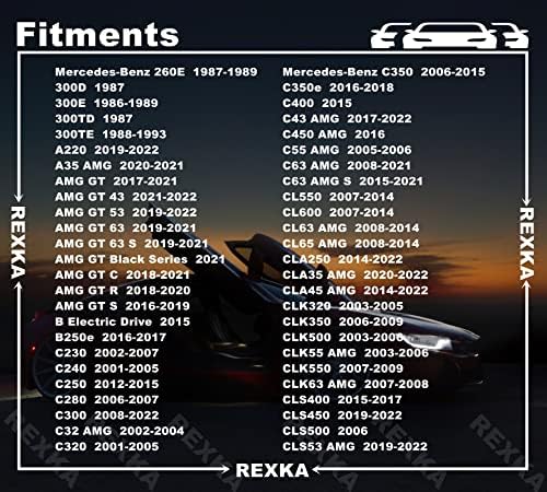 Rexka 10pcs sob cobertura parafuso de lençol de chapas de metal compatível com Mercedes-Benz 0019906036 R171 W203 W207 W209