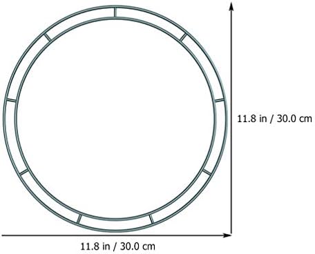 Homoyoyo Greante Verde Grinalsa Fazendo suprimentos Wire Wreath Frame Freeta de arame Fazendo anéis verde para o Natal Ano Novo Decoração de casa Diy Crafts Supplies Wreath Frame Metal Wreath Frame Frame