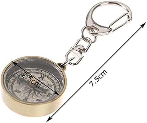 SJYDQ Mini Survival Compass Compass Alloy Camping Compass ao ar livre Pocket Pocket Compass Navigator com chaveiro