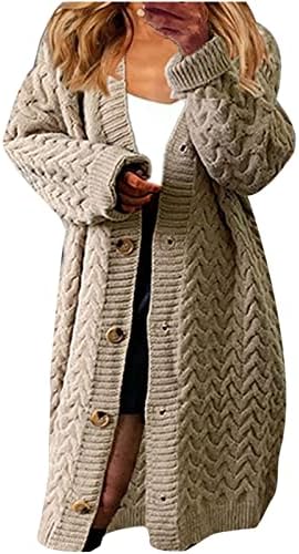 Cabo de manga longa para mulheres malha longa cardigã aberto Cabo dianteiro malha suéteres de cor sólida camadas de