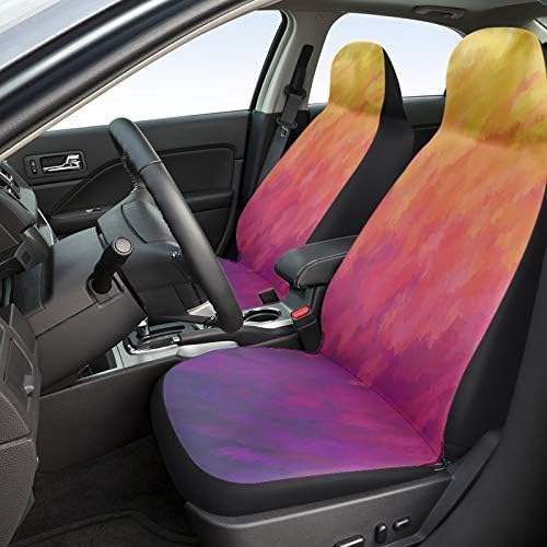 Capas de assento de carro YoungKids para assento de carro, aquarela Sunset Universal Auto Asseads Fit para carros, caminhão,