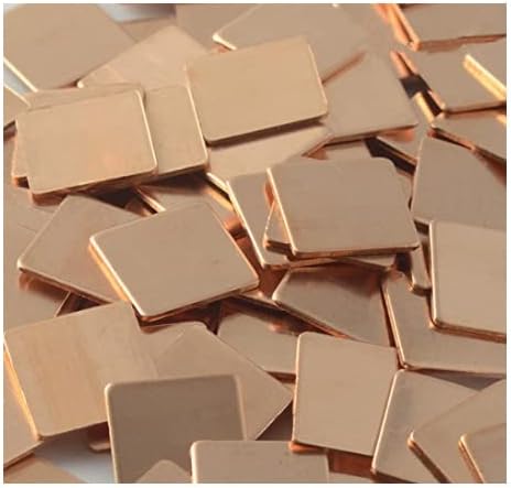 Diyeeni Copper Shim 10 PCS Eficiente de dissipação de calor rápido Peda de calor Ponta térmica adequada para o laptop