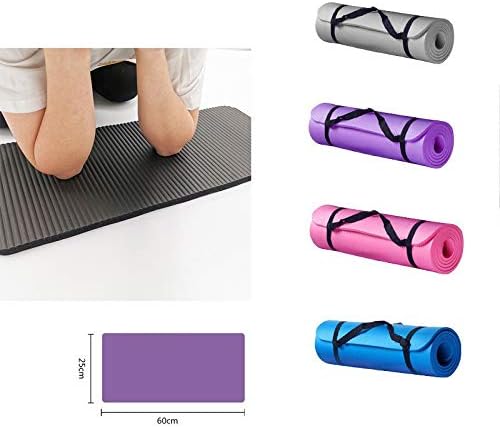 Mat de ioga, tapetes de exercícios de ioga para treino doméstico, feminino de ginástica Mulher e homens, 23,6 polegadas