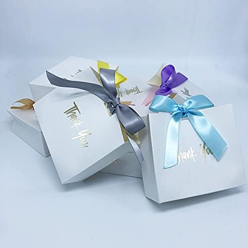 Shukele lphz914 20pcs obrigado estilo mini casamento caixas de presente caixas de doces com fitas de presente presentes