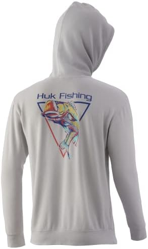 Hoodie de pesca com lã de desempenho masculino de Huk
