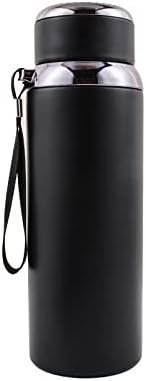 Garrafa de água isolada Viagem de café 316 Aço inoxidável Vacuum Flask Copes Copes Flask de água para bebidas quentes e frias （preto)