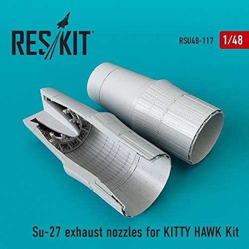 Reskit RSU48-0117-1/48 Bicos de exaustão SU-27 para o modelo de escala de kit de kitty hawk