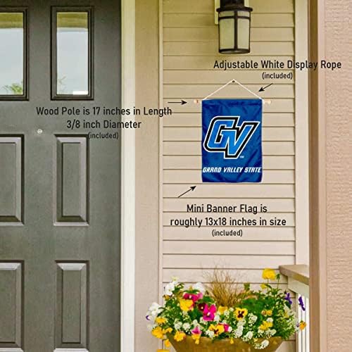 Grand Valley State University Mini Small Banner e Banner Pole Bundle