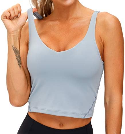 A academia Sports Sports Bra Longline Wirefree acolchoada com suporte médio