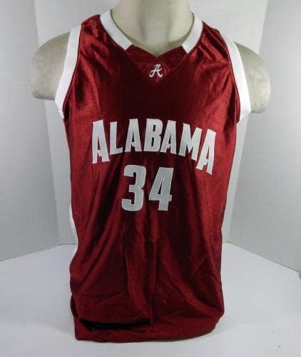 Os anos 2000 Alabama Crimson Tide Leigh Papisan #34 Game usado Jersey Red 48 DP33842 - jogo da faculdade usado