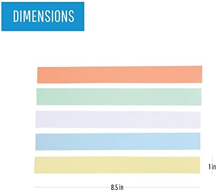 Substituição do cartão de dados Mastervision 8,5 x 1 inserções, 8,5 x 11 folhas, 10 folhas totais, cores variadas, folhas