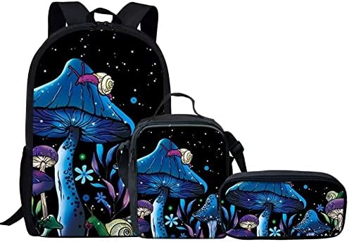 Bolsa escolar para garotas adolescentes de garotas adolescentes, bookbag com lanchonete com lanchonetes