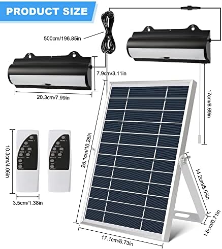 Luzes solares resominais interiores, sensor solar de movimento à prova d'água, luzes externas luzes solares solares leves luzes solares com puxar o botão de cordão e 4 modos de iluminação para alpendre o gazebo pátio galinheiro cooperado