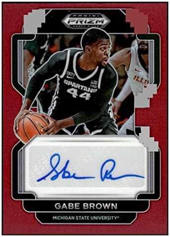 Gabe Brown RC Auto 2022-23 Panini Prizm Draft /199 Autógrafos Red Rookie NM+ -MT+ NBA Basquete