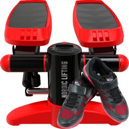 Mini Stepper - pacote vermelho com sapatos Venja tamanho 8.5 - vermelho preto