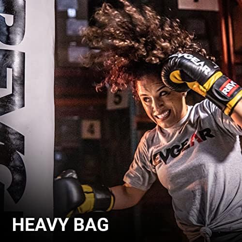 RevGear S5 Luva de boxe de couro mais redonda | Muay Thai Kickboxing MMA Sparring Training | Excelente proteção de pulso e junta para homens e mulheres | Disponível em 12, 14 e 16 onças