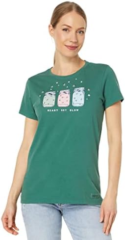 A vida é boa, pronta para mulheres, conjunto de manga curta curta ™ camiseta ™