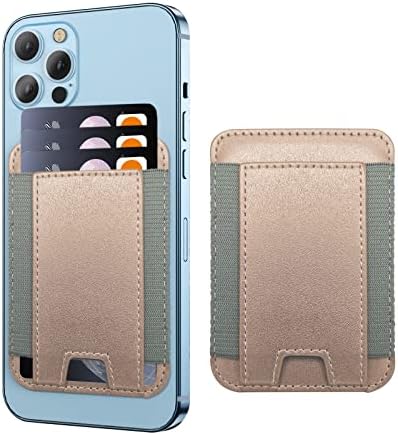 Porta de carteira de carteira magnética para iPhone Apple com MagSafe, carteira para iPhone 14/13/21 Série, carteira segura