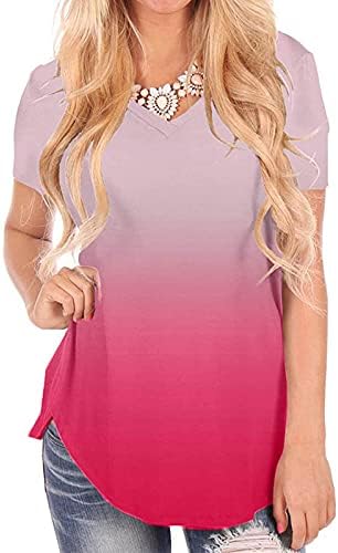 DGQPLPD Blouse for Women Bloups for Women Fashion feminina T-shirt Shirred-decok