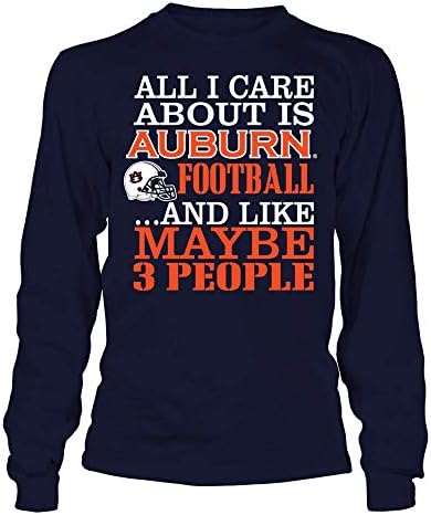 T -shirt Auburn Tigers Auburn Tigres - tudo o que me preocupo é o futebol de Auburn