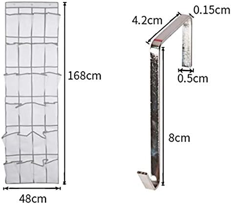 Jydqm 24 bolso de sapato de bolso Porta pendurada Organizador de prateleira Bolsa de parede de parede Armazenamento de armário Sapatos de guarda