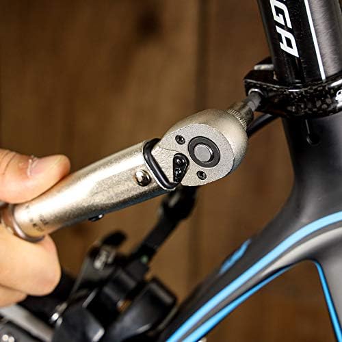Venzo 1/4 de polegada Drive Clique no conjunto de chaves de torque de 2-22nm Kit de manutenção de bicicletas para bicicletas de estrada