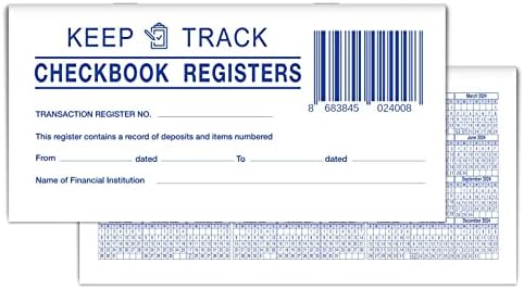 30 PCs Linhas maiores Registros de verificação para talão de cheques pessoais - Calendário 2023 2024 2025 Depósito,