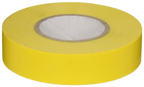 Berry Plastics PVC Fita elétrica de uso geral, 7 mil espessura, 66 'de comprimento, 3/4 de largura, amarelo