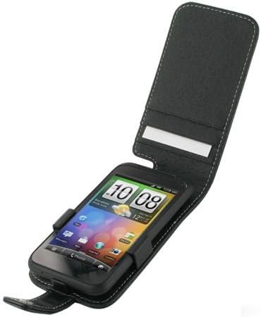 Monaco Flip Tipo de capa de couro preto com clipe de cinto destacável para a Verizon HTC Incrível 2 /S 6350