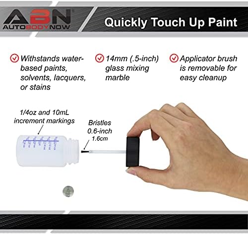ABN Auto Paint Touch Bottles com escova - 25pk 60ml Touchup Cup Recipadores de tinta com aplicador e mistura de mármore