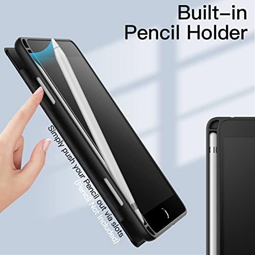 Caixa Jetch para iPad mini 5/4 com porta -lápis, casca traseira transparente transparente tampa de tablet à prova de choque,