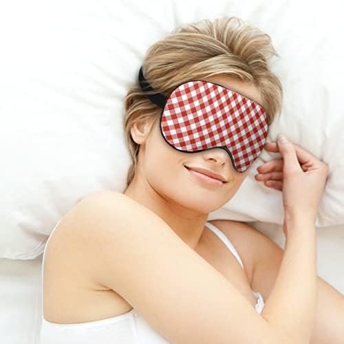 Máscara de sono de Natal fofa máscara ocular portátil suave com alça ajustável para homens mulheres