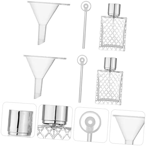Hemotão 1 Definir recipientes de vidro de garrafa de perfume para líquidos Recipiente de vidro Garrafas de vidro de
