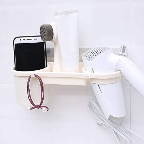 Xjjzs banheiro secador de cabelo abs stand stand resistente montagem stand stand stand storage storage rack