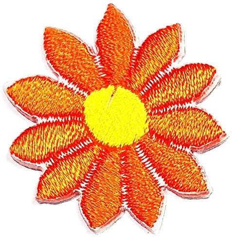 Rareasy Patch Set 2 Pcs. Mini Orange Lotus LONTO DE CARACOTON FERRION ON PATCH STATHER MADENTO DE MATA DE FATO DE