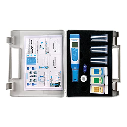 Apera Instruments AI311 Série Premium PH60 Kit de testador de bolso à prova d'água PH60, sonda substituível, precisão de pH ± 0,01 e