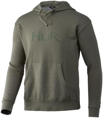 Hoodie de pesca com lã de desempenho masculino de Huk