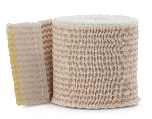 Medline Matrix Wrap Elastic Bandage com fechamento de gancho e loop, estéril, 6 x 15 m, branco/bege