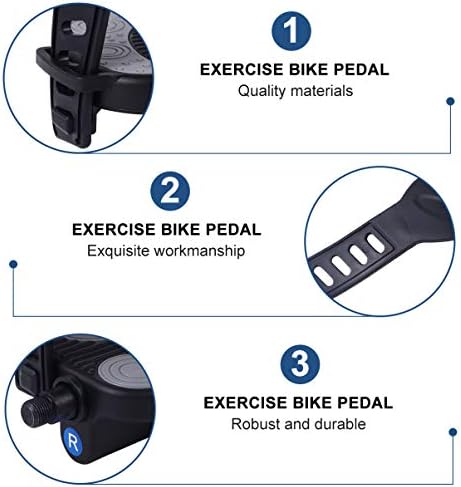 Pedais de bicicleta de bicicleta interna Besportble com tiras para bicicleta e bicicleta estacionária interna Acessórios de