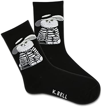 K. Bell Womens Smile Smile Crew Socks