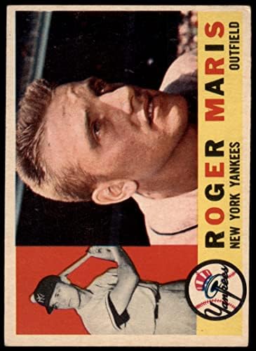 1960 Topps Regular Baseball Card377 Roger Maris, do New York Yankees Grade Good