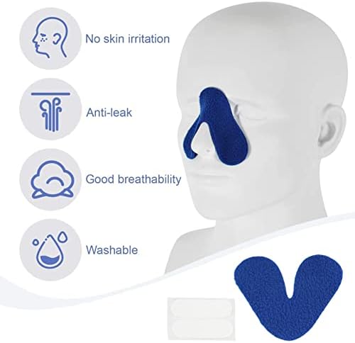 Pad machine de máquina de respiração Kadimendium, reduza o protetor anti -nasal macio da marca vermelha para casa para o hospital