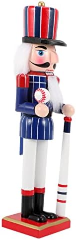 Aboofan American Nutcracker Para Mesa de Xmas Quebras de Baseball de Baseball Figuras de Baseball Decorações de Nutcackers Decorações de Natal Festival de Lotus Tree Festival Decoração de jardim de nozes