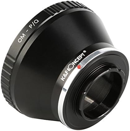 Adaptador de montagem de lentes conceituais da K&F para Olympus OM Zuiko Lente para Pentax Q-S1 Q10 Q7 Q DSLR Câmera do corpo da câmera