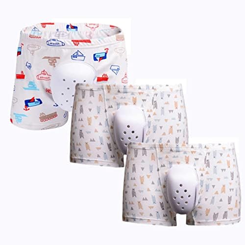 Izzya 3 PCs Prepúcio Cirurgia Roupa Roupa Infantil Boxershorts Tampa de Circuncisão de Fiose respirável Tampa de circuncisão