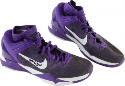 Kobe Bryant Photomatched 2012 Playoffs Game usado Sneakers assinados
