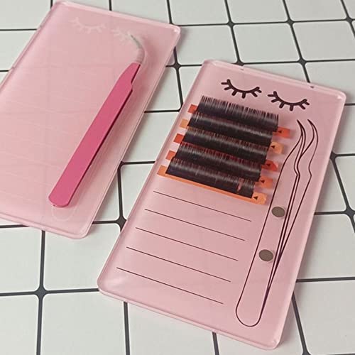 Paletes de cola de acrílico para cílios Foeds Pad Pad Lash Tools Faça de armazenamento de extensão de cílios dos cílios de etiqueta